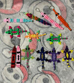 crayons, snake, worm and lizard